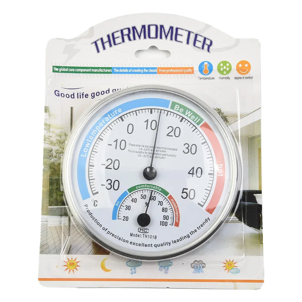 Thermometer Hygrometer Thermo Analog Humidity Indoor Climate Control Home Office Outdoor Garden Restaurant Measuring Tool