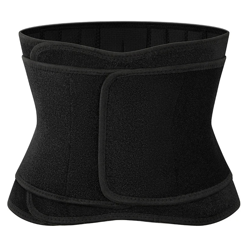 Qtree Men Waist Trainer Weight Loss Belt Slimming Body Shaper Workout Fat Burning Corset Sauna Sweat Wrap Fitness Trimmer Strap