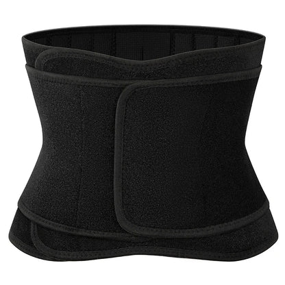 Qtree Men Waist Trainer Weight Loss Belt Slimming Body Shaper Workout Fat Burning Corset Sauna Sweat Wrap Fitness Trimmer Strap