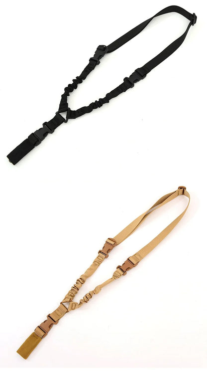 Tactical Single Point Gun Sling Shoulder Strap Rifle Shot Gun Belt with Metal Buckle Hunting Tactical Gear Accessories