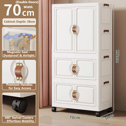Locker Locker Locker Household Locker Clothes Installation Free Plastic Multi Layer Foldable Large Capacity Practical Cabinet