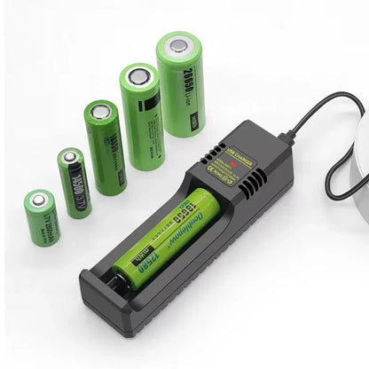 2pcs/lot 18650 rechargeable battery 12950mwh 3.7V lithium battery with 2 slot multi-function charger