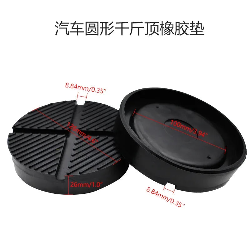 Universal Rubber Jack Pad Support Pinch Weld Slotted Floor Frame Rail Adapter Car Removal Repair Tool Rubber Block Floor Jack