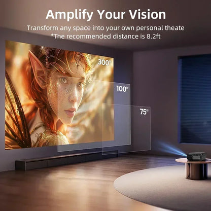 projector Portable 4K UHD HDR10 Home cinema Movie Google TV certified Gaming Outdoor MEMC Dust proof