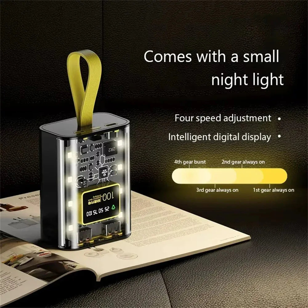 DIY Power Bank Box for 3*18650 Batteries Dual USB Fast Charging 5V 2A With LED Night Light Battery Case For Phone Charging