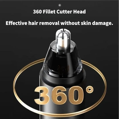 Mini Electric Nose & Facial Hair Trimmer Painless Safe for Men Women Ears Eyebrow Portable Waterproof Rechargeable Grooming
