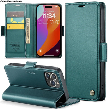 Iphone 15 Pro Max Case Iphone 13 14 12 11 Pro Max SE X XR XS Max 8 7 6 6S Plus Card Slot High-grade Leather Cover Phone Case