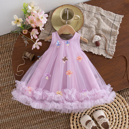 Summer New Baby Girl Princess Dress Sweet Chiffon Children'S Clothing (9 Months -4 Years Old)