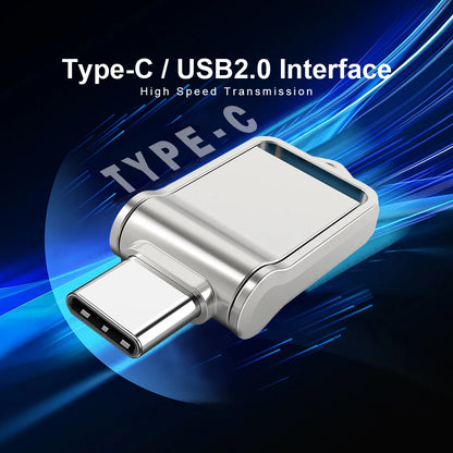 2 In1 Mini OTG Type C Pen Drive Usb2.0 Memory Stick 16GB 32GB 8GB Usb Flash Card 128GB 256GB 512GB Type-C Pendrive