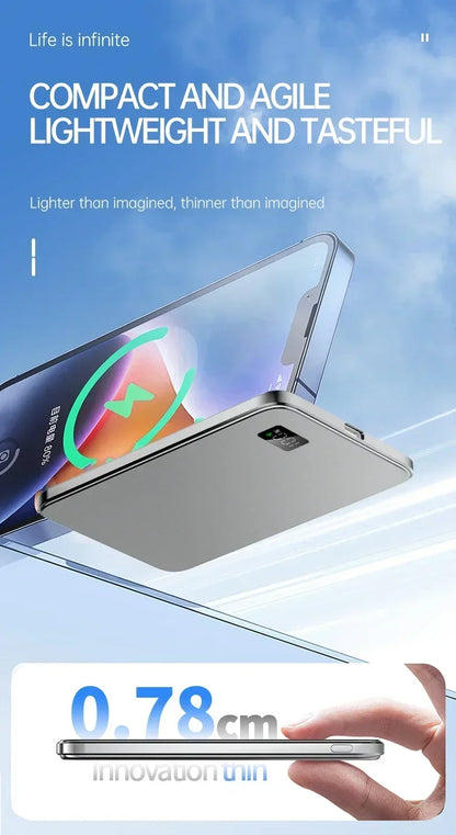 Lenovo PD22.5W Super Fast Charging Magsafe Power Bank 50000mAh Magnetic Wireless External Battery for Multiple Smart Phones