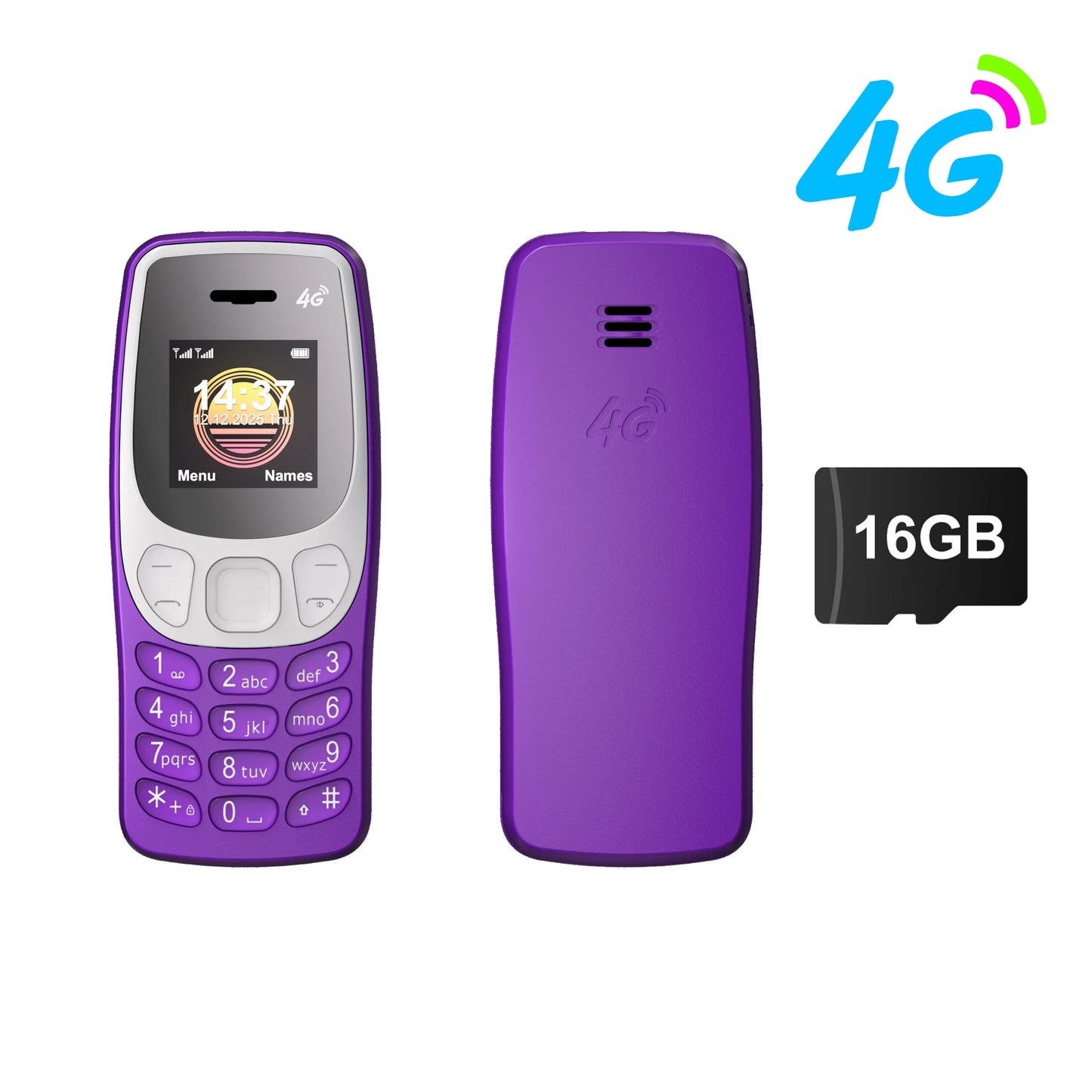 SERVO BM80 LTE 4G Mini Mobile Phone Dual SIM Standby Speed Dial Blacklist Call Recording 0.85" Screen Super Small Phones Back-up