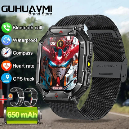 2025 New Men's Smart Watch 360 * 360 HD Touch Screen Sports Waterproof Smartwatch Health Monitoring Bluetooth Call Smart Watches