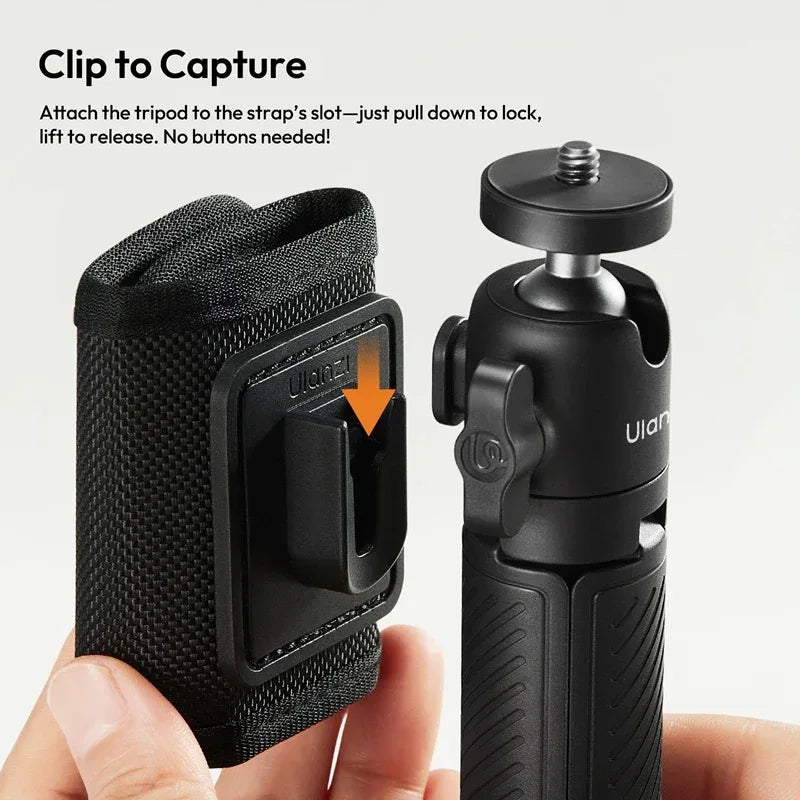 Ulanzi MT88 ClipMate Tripod Backpack Clip Selfie Stick Mode Extendable Tripod Mode Travel Photography Livestreaming Vlog Shots