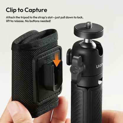 Ulanzi MT88 ClipMate Tripod Backpack Clip Selfie Stick Mode Extendable Tripod Mode Travel Photography Livestreaming Vlog Shots