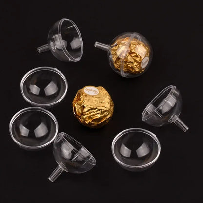 10/20/30/50pcs Clear Chocolate Wrapper Box Truffle Liner Flower Candy Box Chocolate Ball Holder Case Valentine's Day Gift Boxes