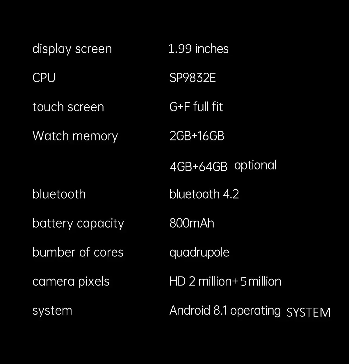 2024 New SIM Smart Watch 2.03inch 4G Network GPS Wifi NFC Dual Camera 64G ROM Storage Google Play Small mobile phone Smartwatch