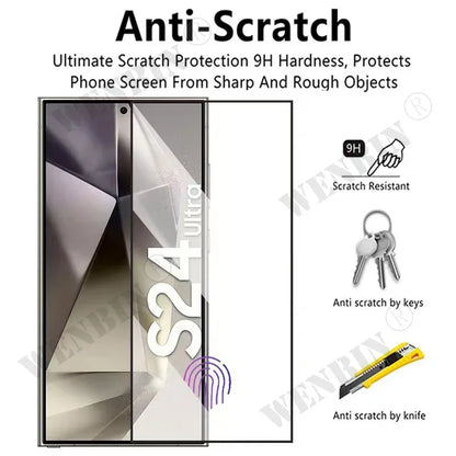 3 Pcs Tempered Glass For Samsung Galaxy S26 S25 S24 S23 S22 Ultra Plus FE A57 A56 A36 A17 Screen Protector Full Protective Glass by PDG ibma