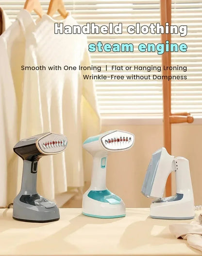 1500W Foldable Electric Fabric Steamer Fast-Heat Handheld Steam Iron for Home Travel Garment Care