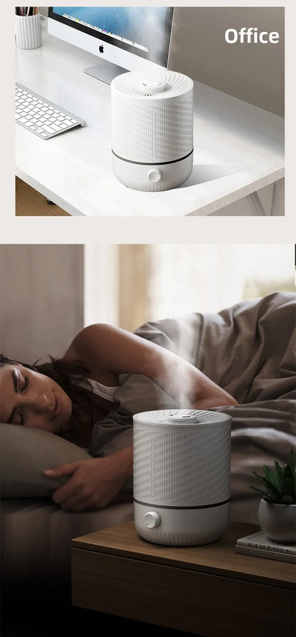 5L Large Capacity Air Humidifier Smart Humidifier with Rotating Mist Auto Shut-Off High Fequency Humidifier Ultra Quiet for Home