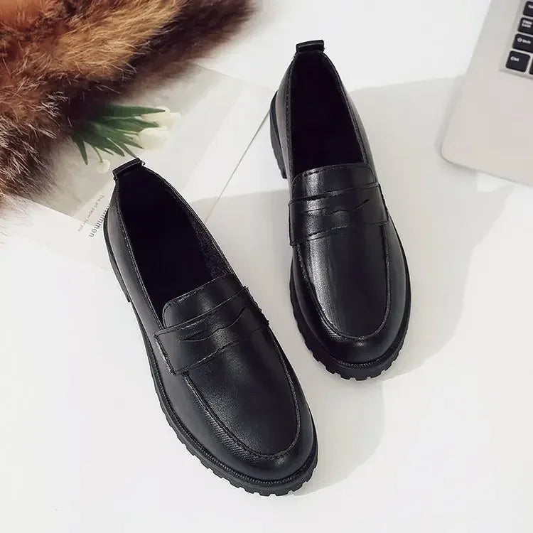 Women's Flat Shoes New Style Spring Summer 2023 Korean Fashion Round Head Casual Versatile Simple Lazy Shoes Rubber Material