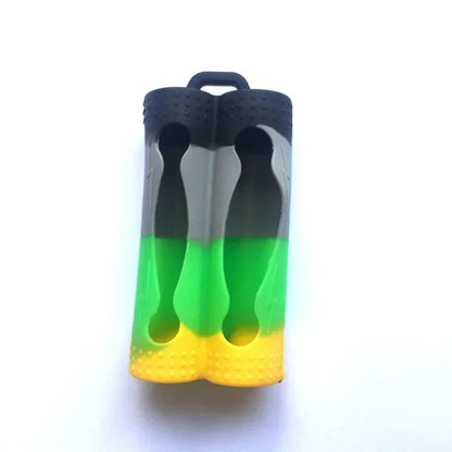Double Battery Silicone Sleeve Cover Case For 18650 Battery Protective Bag Pouch Battery Storage Box Silicone Shockproof Case