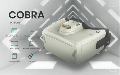 SKYZONE COBRA LITE V2 Diversity 480*272 G0ggle Steadyview RapidMix Receiver Head Tracker DVR Video Glasses RC FPV Racing
