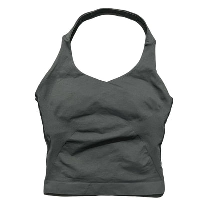 HISTELLO Halter Top Gym Vest Woman Backless Tank Tops Push Up Sport Bras Running Vest Workout Tops Activewear Yoga Clothing