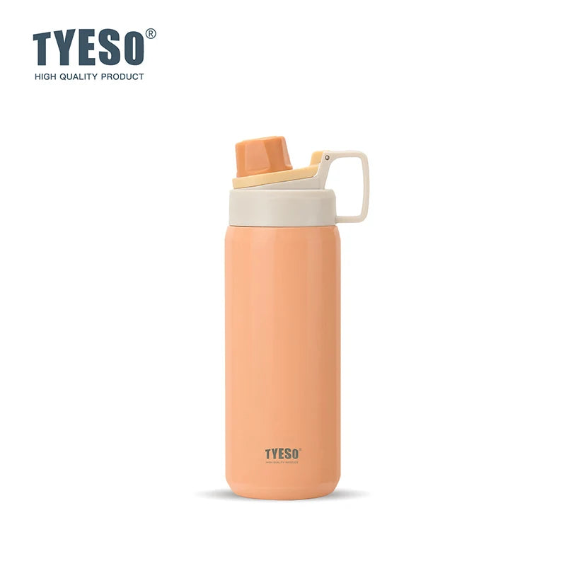 Tyeso Vacuum Flask for Men Women Stainless Steel Outdoor Water Bottles for Cycling Hiking 750ml 900ml Portable Water Bottle