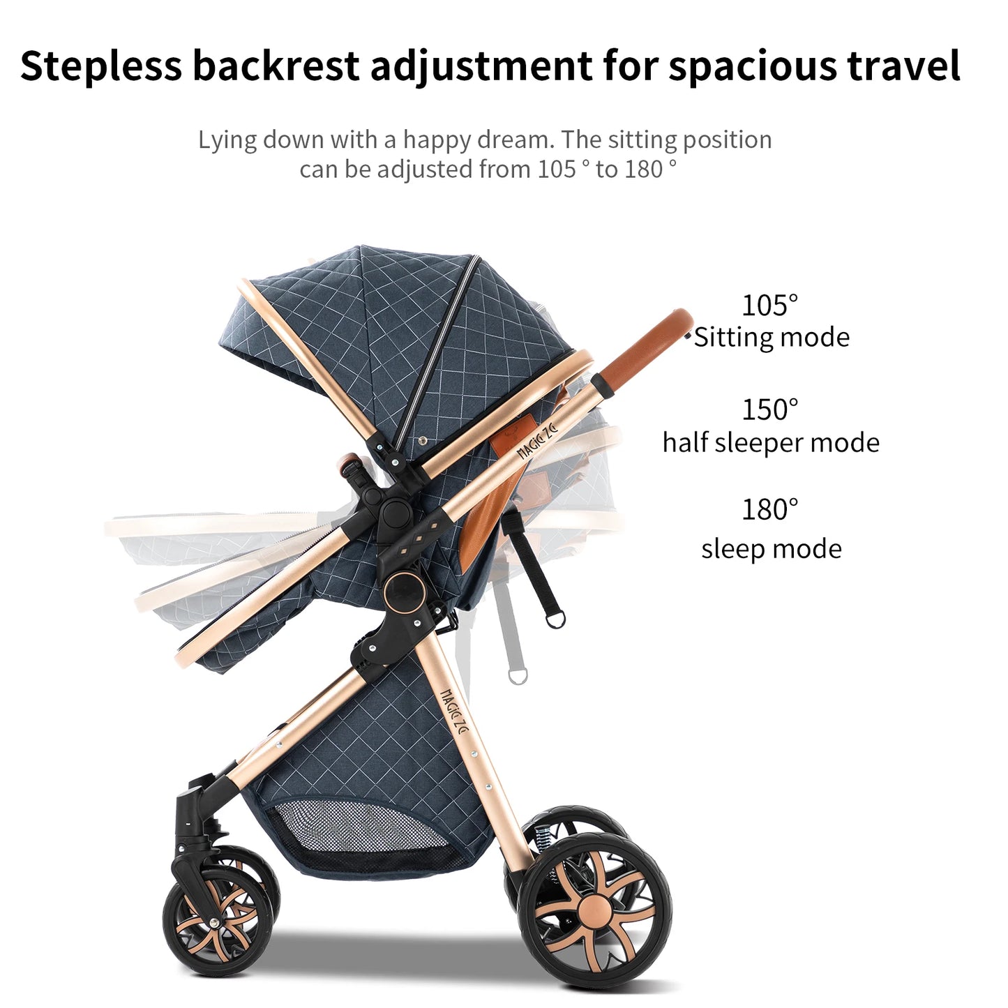 Baby Stroller 3 in 1 stroller lightweight strollers  Baby Carriage mutifunction strollers Baby newborn stroller mother kids