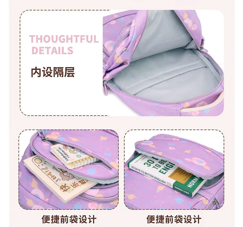 Child Girl Backpacks Primary Junior High School Bags for Girls Children Kids Bookbag Backpack 2025 Back to School Girl Schoolbag