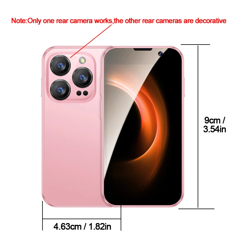 SOYES New XS18Pro 3.0" Mini Smartphone 2GB RAM 16GB ROM Facial Recognition Android 9.0 Dual SIM Standby 3G Network Little Phone