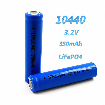 6PCS 10440 LiFePO4 Battery 3.2V 350mAh AAA Battery Charger for Electric toothbrush Electric mosquito swatter Loudspeaker Shaver
