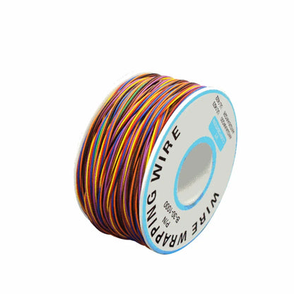 1Pcs 250M 30AWG Wire Cable 8 Color PCB Soldering Fly Iine Breadboard Jumper Colored Insulation Wrap Cable Tinned Pure Copper