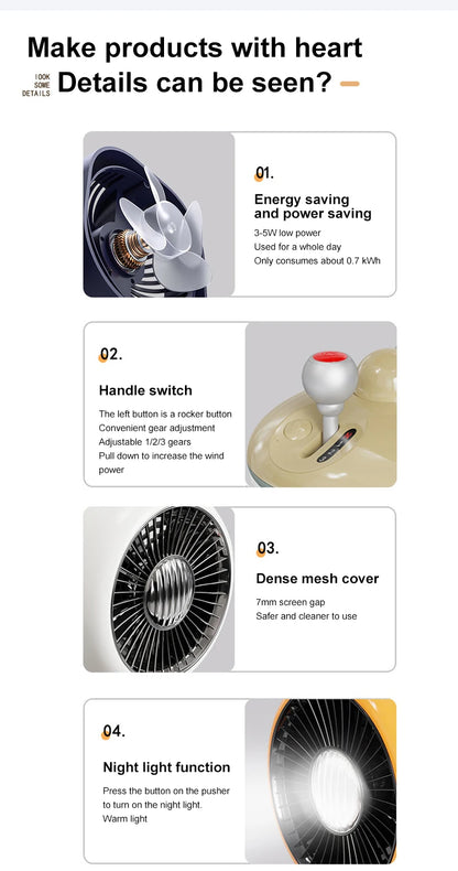 Desktop Fan Kart Creative Digital Display Shaking Head High-speed Circulation Fan Mute Long Endurance Electric Fan