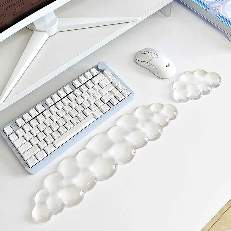 Mouse pad Wrist antislip silicone transparent Wrist brace Support Mat Memory Wrist Mouse Pad Computer Laptop keyboard Mat