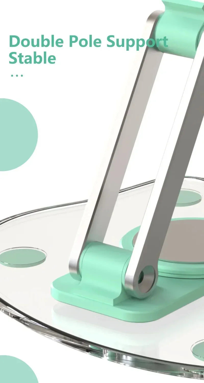 Foldable Tablet Support Office Desk Cell Phone Stand Telephone Versatile Grey Mobile Bracket