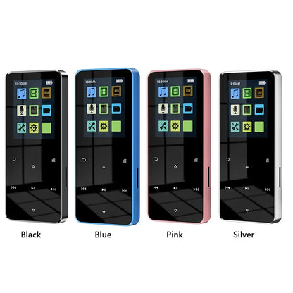 Mini 1.8 inch Metal Touch MP3 MP4 Music Player Bluetooth 5.0 Hifi Player Walkman Radio Video Play with 8/32GB Card E-book