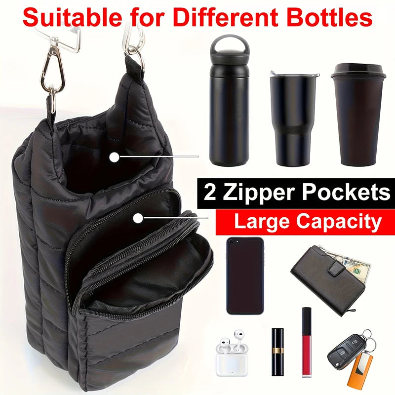 Autumn Winter Water Bottle Bag Thickened Thermal Water Bottle Cover Outdoor Sports Portable Water Bottle SleeveChristmas Gifts