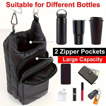 Autumn Winter Water Bottle Bag Thickened Thermal Water Bottle Cover Outdoor Sports Portable Water Bottle SleeveChristmas Gifts