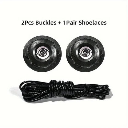 1Pair Automatic Shoelaces Without Ties Install Simple Swivel Buckle Laces Thick Rope Tennis Sneakers Shoelace Shoe Accessories