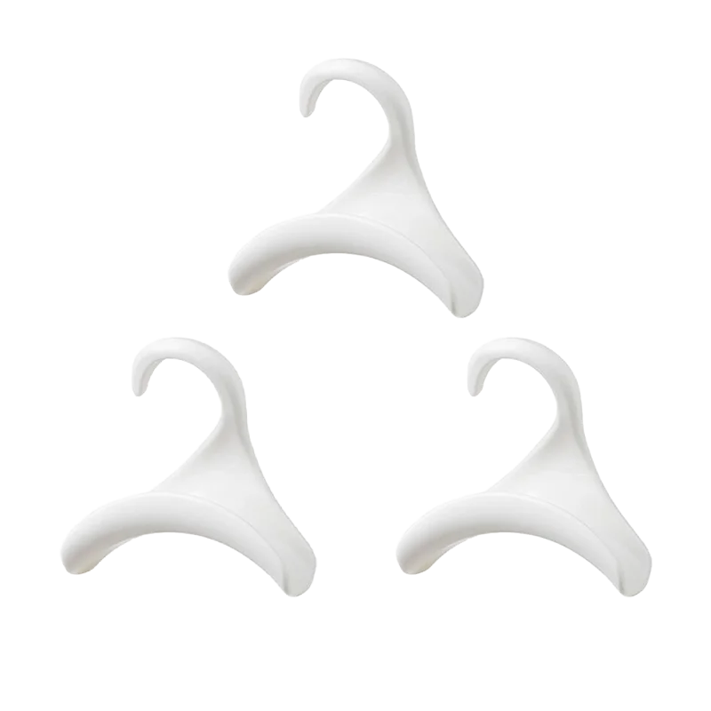 3-20pcs Widen Plastics Hanger Connection Hook Stackable Space Saving Storage Multifunctional Bag and Hat Hanging Rack
