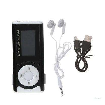 Mini USB Aluminum LCD Screen 32GB Card Clip Design Digital Music MP3