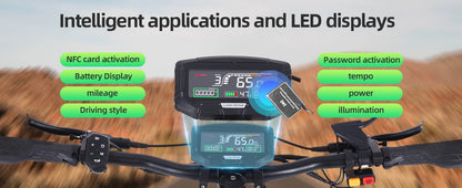 J30 MAX Electric Scooter Dual 3000W Motors 60V38Ah Battery 11" Off Road Tire 85KMH Top Speed 100KM Range 440lbs Load Disc Brakes