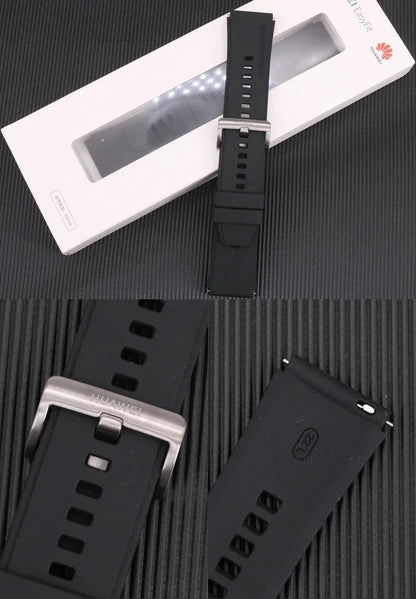 Original FKM Rubber Sport Band for Huawei GT3pro 46mm Titanium Watch Strap GT3 PRO Genuine Leather Band