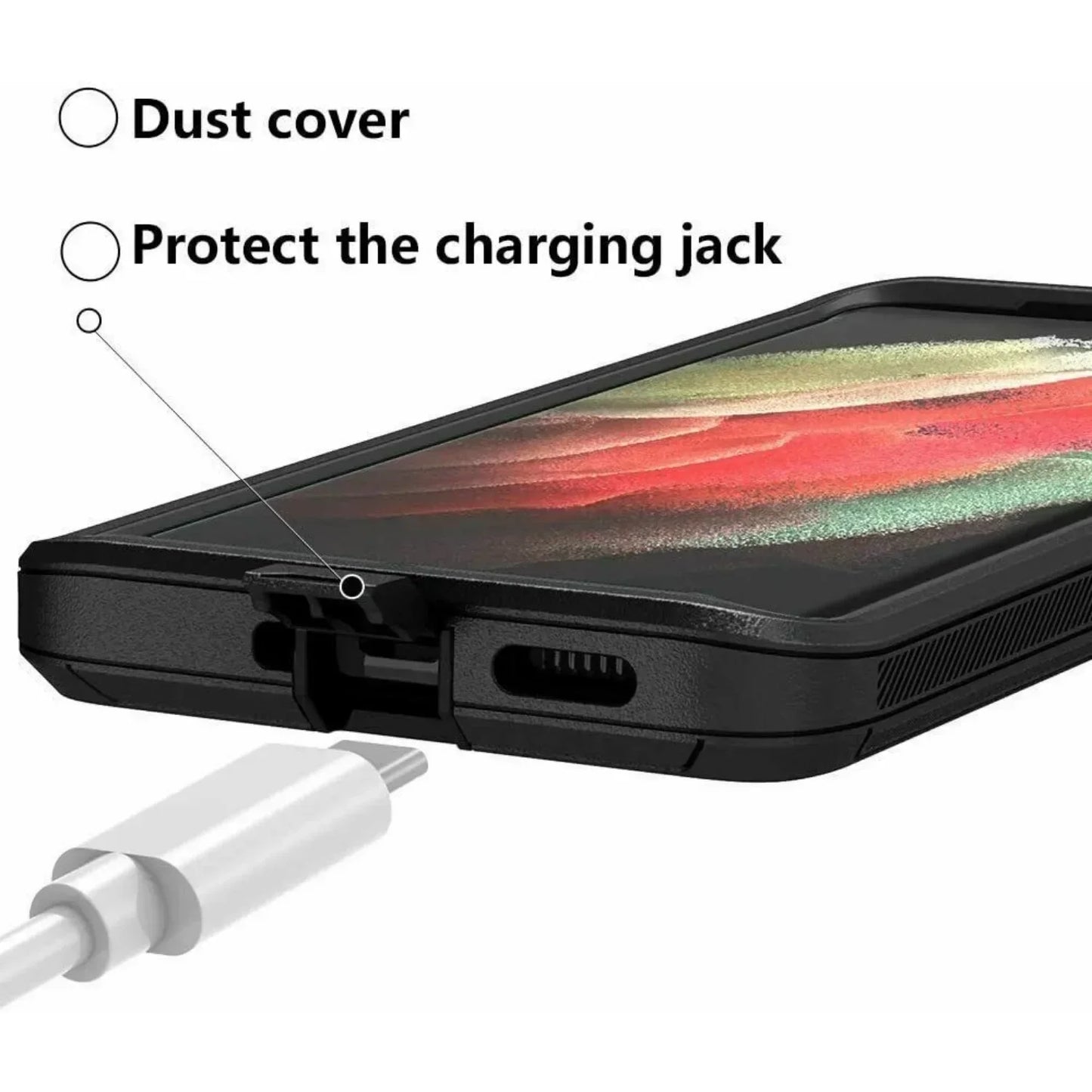 3 IN 1 Heavy Duty Shockproof Defend Case For Samsung Galaxy S20 S21 FE S22 S23 S24 Ultra S10 Plus S10E Note 10 8 9 20 Plus