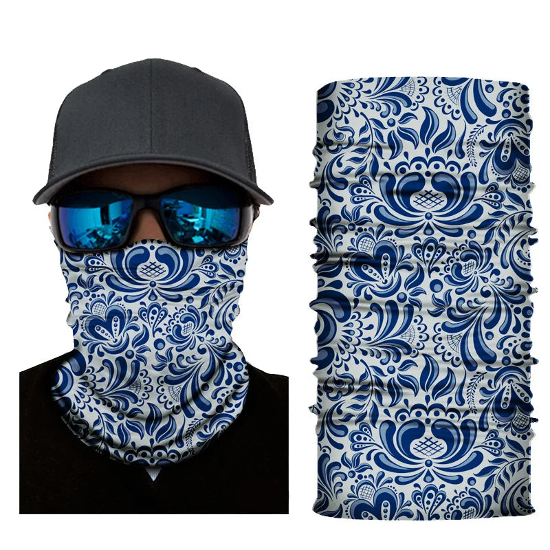 UV Protection Face Mask Neck Gaiter Windproof Scarf Sunscreen Breathable Bandana Balaclava for Sport Outdoor Running Motorcycle