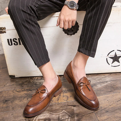 Men Casual Shoes Fashion business dress Soft Moccasins Loafers High-Quality men Leather Wedding shoes Gommino Zapatos Chaussure