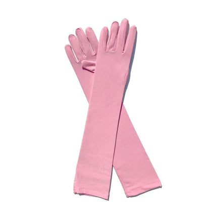 Ladies Mittens Milk Silk Stretch Ladies Gloves Festival Party Group Show Bar Dance Dress Up Gloves 45Cm Long Gloves C013