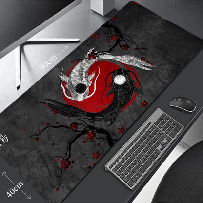 Fish Mouse Pad Gaming Mousepad Mat Gamer Mouse Mat Keyboard Mat Desk Mat Carpet Mausepad XXL For Computer Laptop Pad