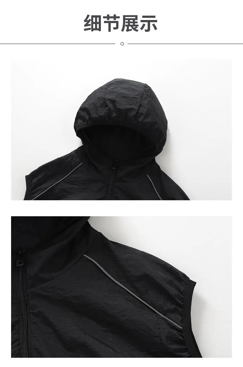 Summer Cooling Vest For Couples Breathable Fan Air Conditioner Jacket Sleeveless Heat Resistant Outdoor Workwear
